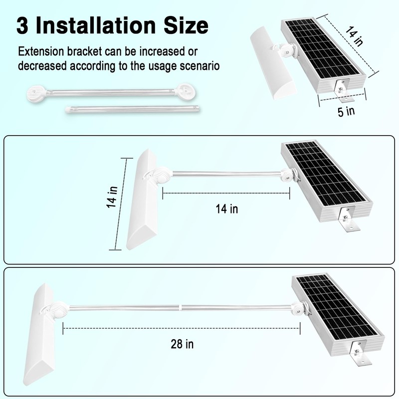 Kayiune Commercial Solar Billboard Lights Sign Lights 8.5W Solar Panel