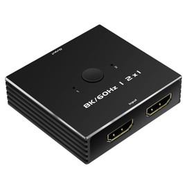 HDMI Switch 4K 120Hz 2 in 1 Out 2 Port Switch 1 Monitors 2 Computers 2K 144Hz KVM Switches Monitor Switches HDMI2.1 8K 60Hz Daoistek