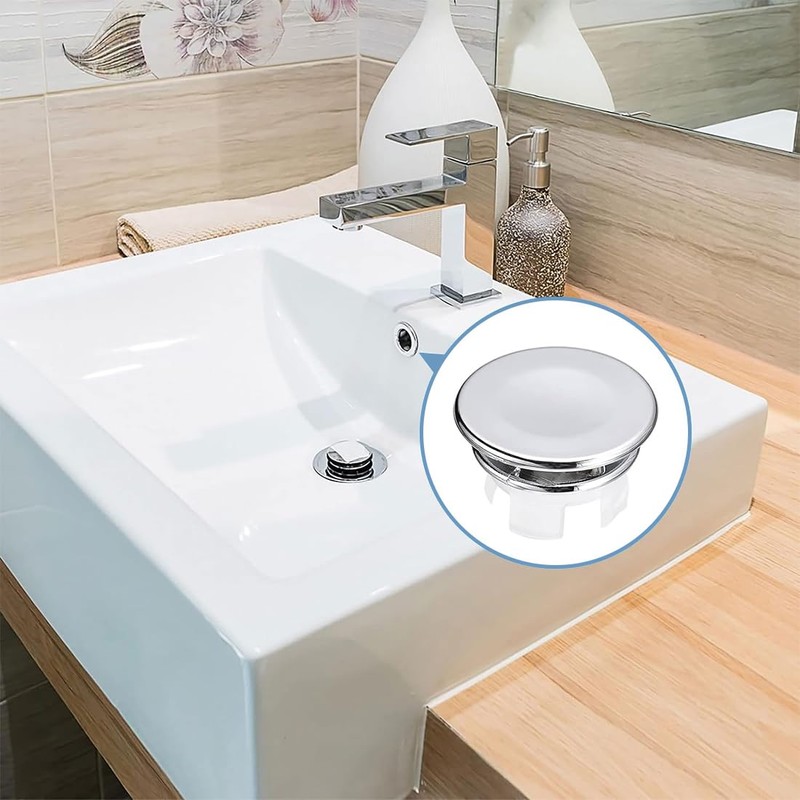 Pack of 6 Sink Overflow Covers, Sink Overflow Rings, Overflow
