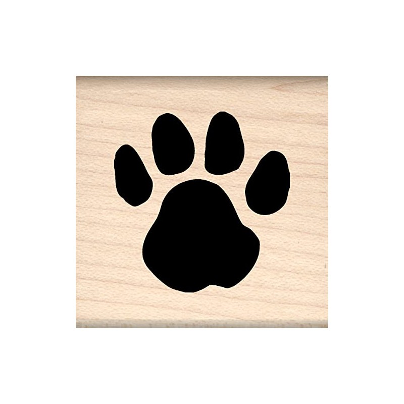 Stamps by Impression Paw Print Rubber Stamp 1 inch