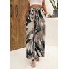 Angerella Womens Fashion Print Palazzo Pants Summer Wide Leg High