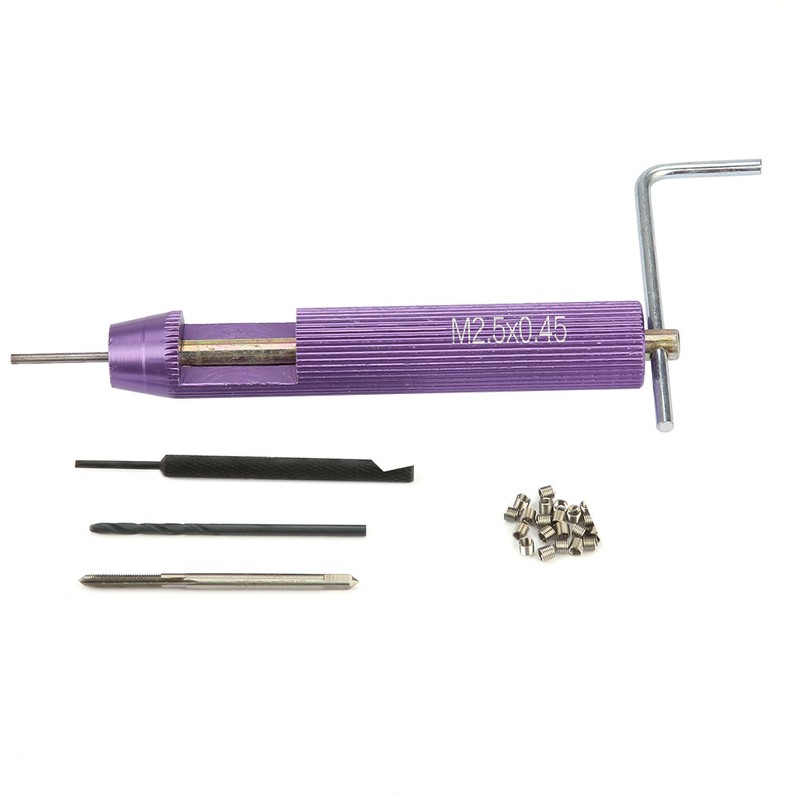 M2.5*0.45 Screw Threaded Inserts Repair Tool Set Wire Insert Installation
