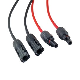 WJSTN Safety 4mm Banana Plugs Male to MC-4 Female Test Leads, MC-4 to Safety 4mm Banana Plugs Solar Panel Test Cable 3F/ 2 Sets