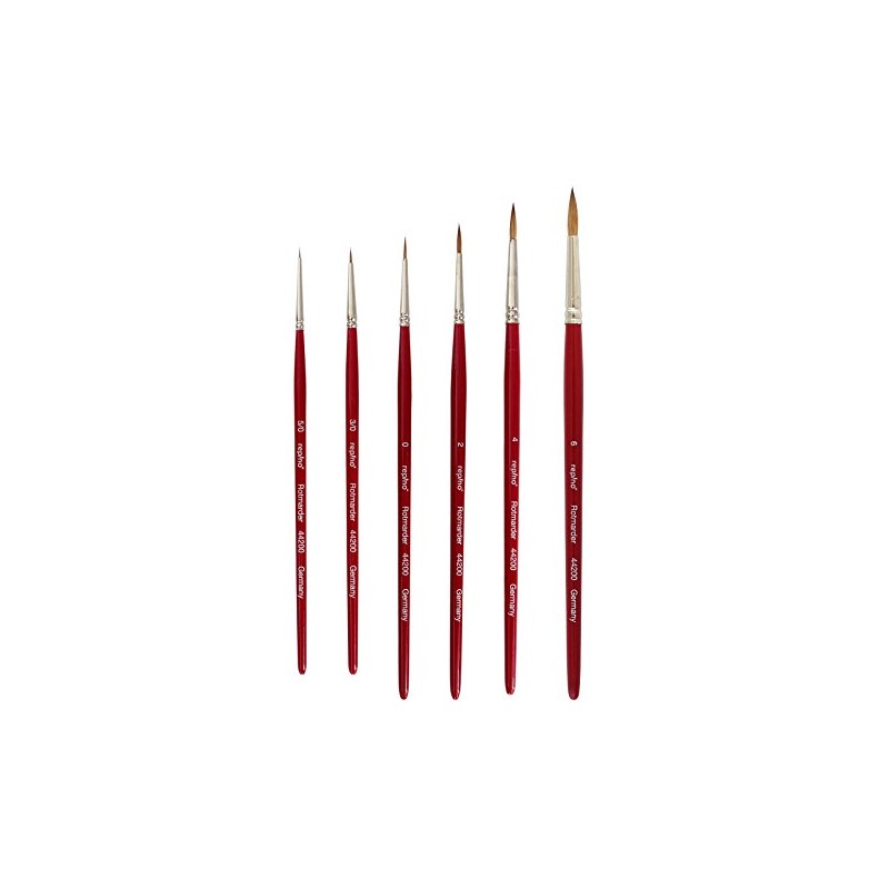 Red Sable Brush Real Hair Artist Brush in Finest Quality