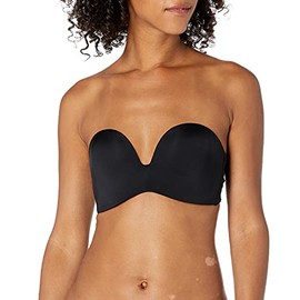 Wonderbra Women's Ultimate Strapless Underwire Bra, Black, 32C