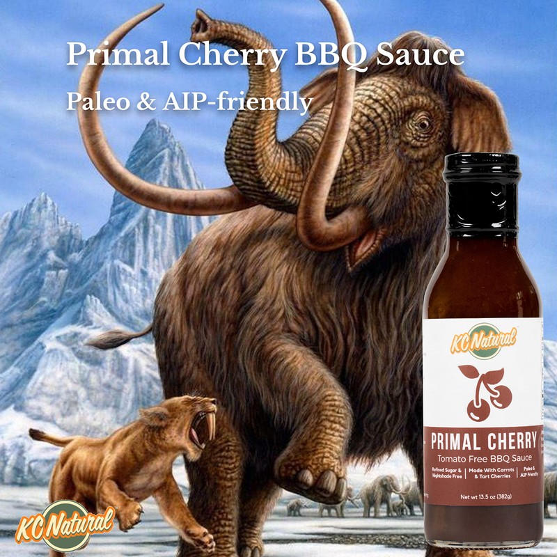 KC Natural - Paleo AIP Barbecue Sauce, Primal Cherry, 14