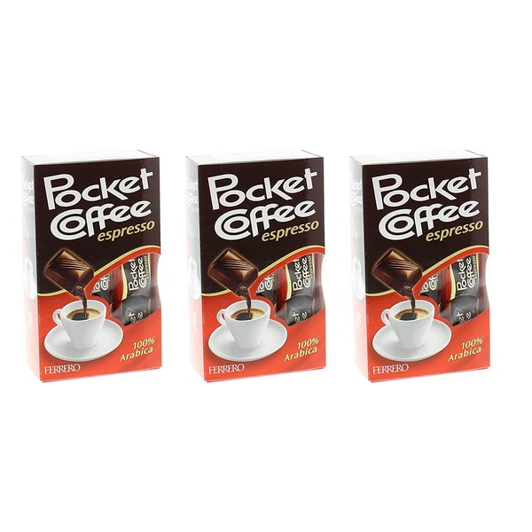 3 x Ferrero Pocket Coffee -Espresso Chocolates - 54 pieces -