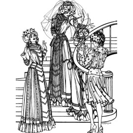 Folkwear Edwardian Wedding Dress Vintage Bridal Gown Sewing Pattern Only #227