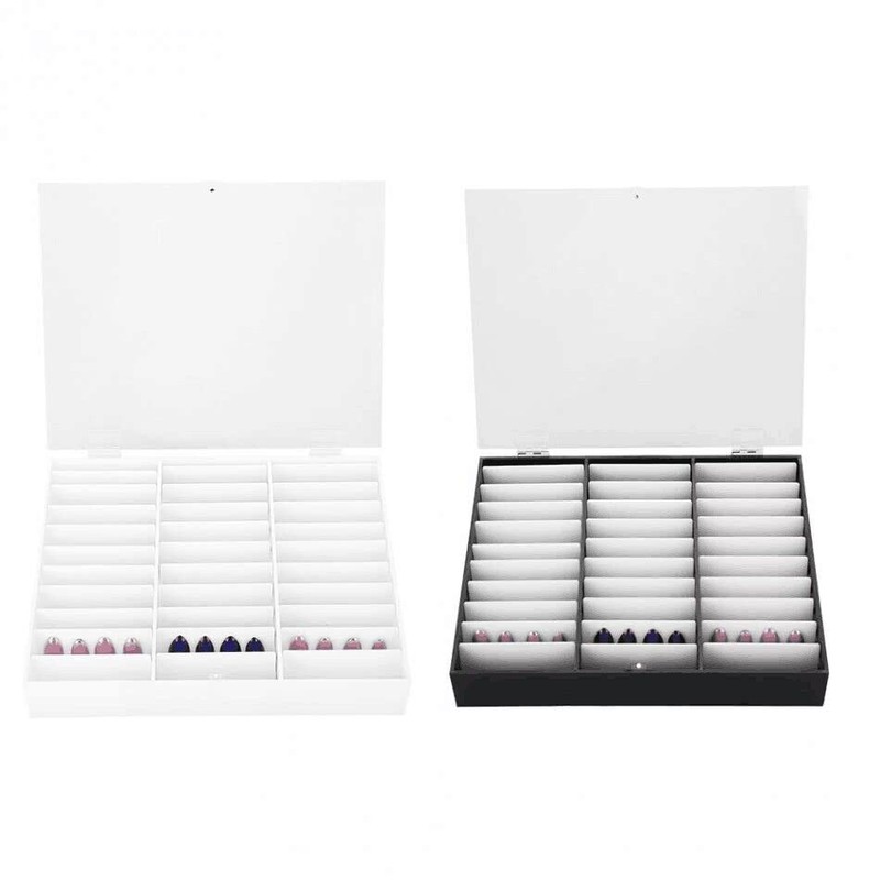 zalati Nail Tips Storage Box Nail Art Acrylic Case for