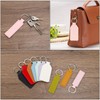 PATIKIL Sublimation Key Ring Blanks 6 Pieces PU Leather Key
