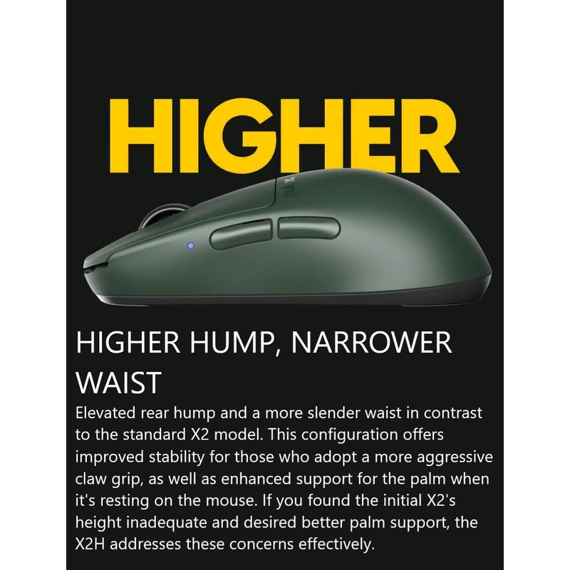 Pulsar Gaming Gears X2H mini Wireless Gaming Mouse, Founder's Edition,