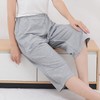 Zipper type patient clothes, hospital nursing home patient pants, reclining slit bottoms Dementia suit short length (L) 2ea