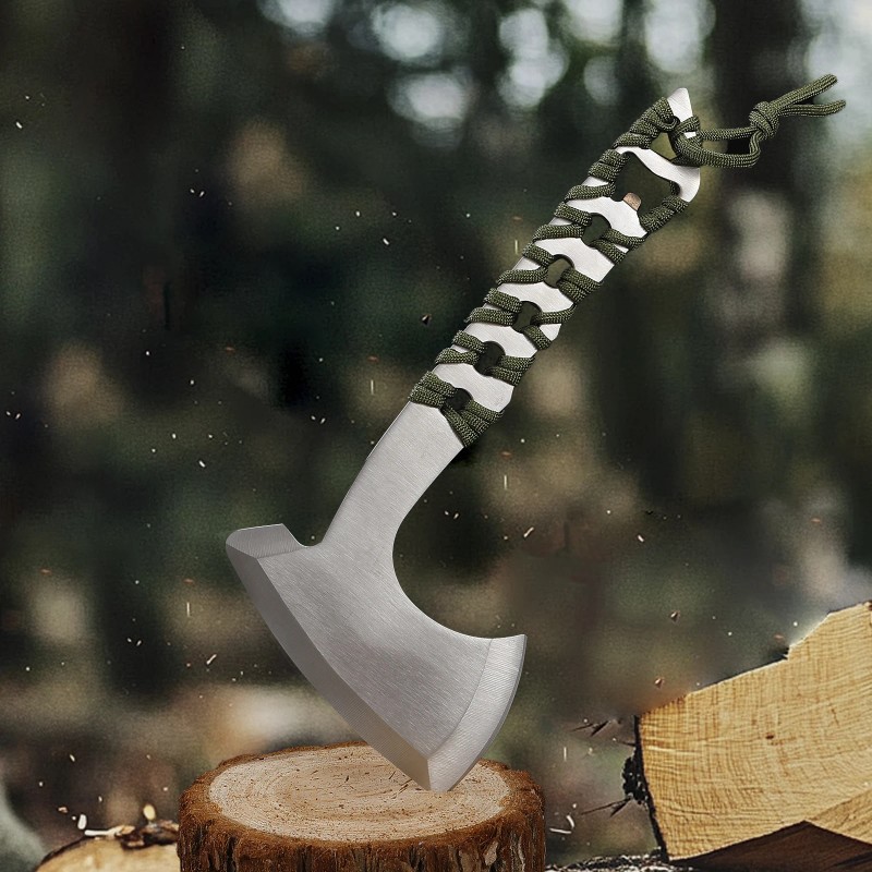 Stainless Steel Axe With Sheath 3pcs/Sethead weight: 1LB, Axe Head