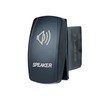 Laser Backlit Red Rocker Switch Speaker 20A 12V On/Off LED