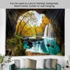 Cave River Landscape Pattern Tapestry Wall Hanging Wall Blanket for