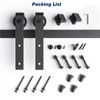 EaseLife 5.3 FT Sliding Barn Door Hardware Track Kit,Basic J