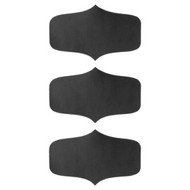 Argon Tableware Chalk Board Labels Stickers for Glass Storage Jars - 55 x 33mm - Small - Pack of 6