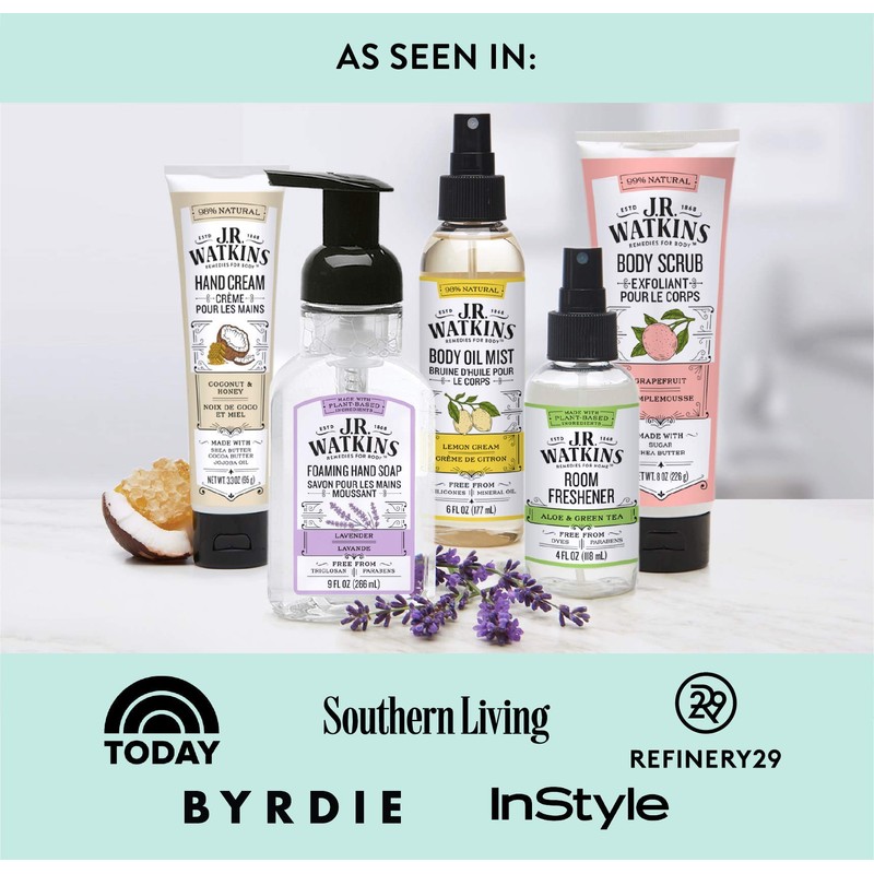 J R Watkins Foot & Body Lotion, Peppermint, 18 fl