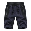 JustSun Pantalones cortos para hombre con cintura elástica y bolsillos