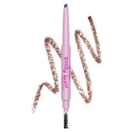 Lime Crime Bushy Brow Pomade Pencil, Brunette (Neutral Medium Brown) - 2-in-1 Brush & Pomade Pencil Gives Eyebrows Volume & Texture - Long-Lasting, Defining & Smudge-Proof - Vegan, Cruelty-Free