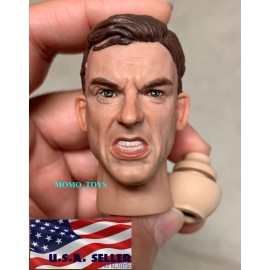 Unbranded Facepoolfigure 1/6 Soldier Male Angry Head Sculpt For 12'' Figure HOT TOYS ❶USA❶