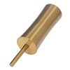 Toilet Brush Set Stainless Steel Gloden Space Saving Soft Durable