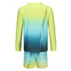 Boys Two Piece Rash Guard Swimsuits Set Kids Long Sleeve