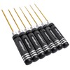 HobbyPark Hex Driver Set Hex Allen Screwdriver Kit Titanium 0.9mm/1.27mm/1.3mm/1.5mm/2.0mm/2.5mm/3.0mm