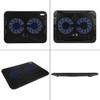 Ultra Thin USB Laptop Cooler Base 2 Mute Fan Notbook