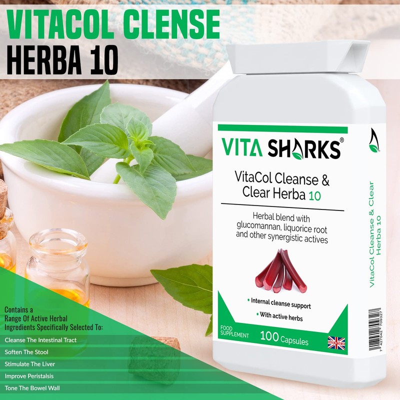 VitaCol Cleanse & Clear Herba 10 | Natural Stool Softening