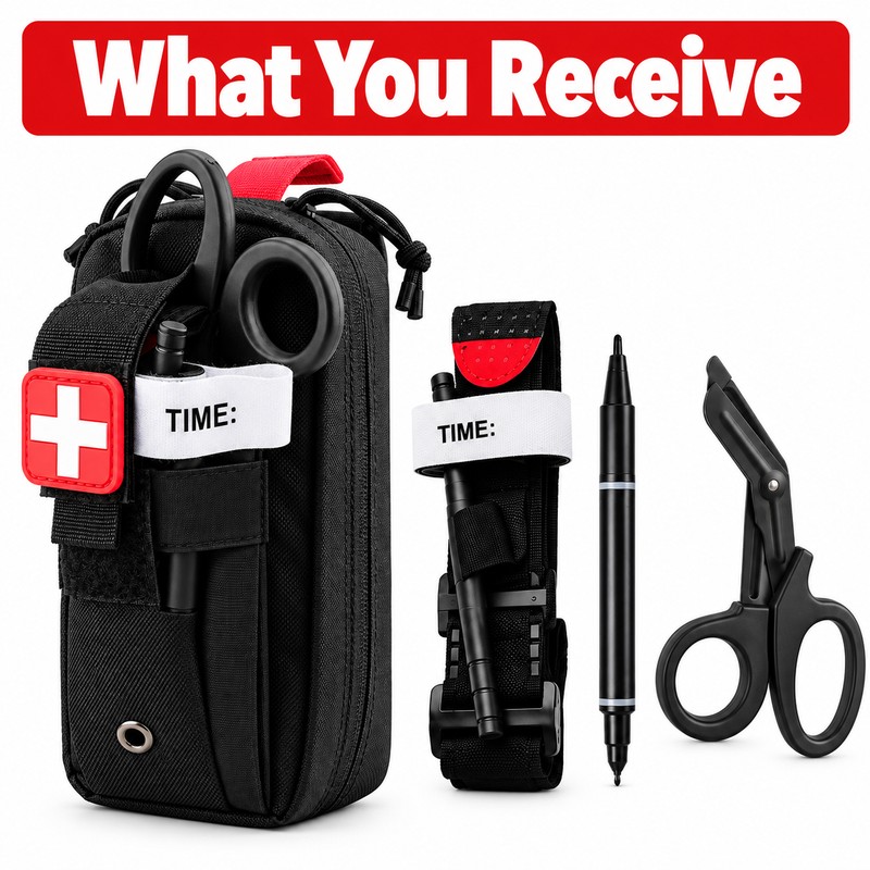 Professional First Aid Kit Pouch – Molle Medical Rescue EDC