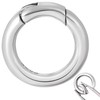 Pndeyo 1pc 925 Sterling Silver Round Jewelry Clasps, 0.48x0.48in, Gold