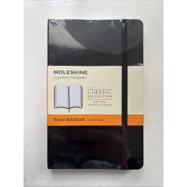 Moleskine Classic Notebook, Pocket, Ruled, Black, Soft Cover (3. 5 X 5. 5) by...