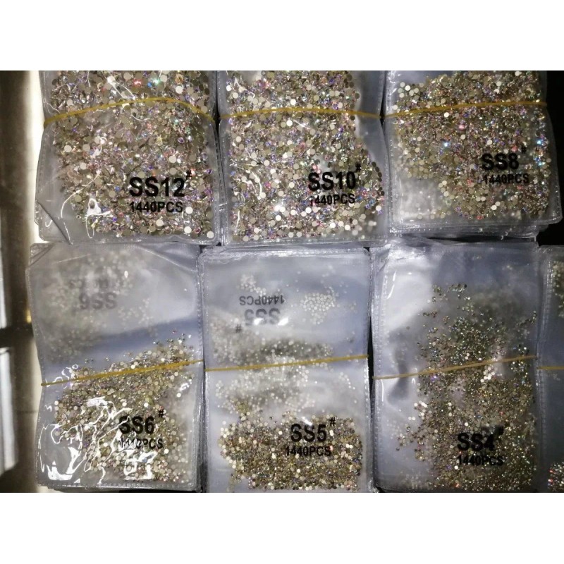 Shine Cristales Para Uñas Diamantes De Imitación S12 Y S10