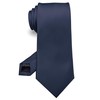 RBOCOTT Corbata formal de seda azul marino para hombre (azul