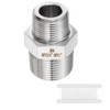 sourcing map 304 Stainless Steel Hex Nipple 3/4" NPT Male