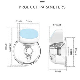 Extractor de leche materna, eléctrico manos libres, bomba de lactancia portátil sin cables, bomba de leche materna recargable por USB, extractor de...