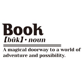 SUPERDANT Black Motivational Wall Sticker Book Inspirational Quotes Wall Decals Book Positive Text Wall Sticker Vinyl Wall Art Sticker for Reading Room Library Bedroom Living Room Wall Decor