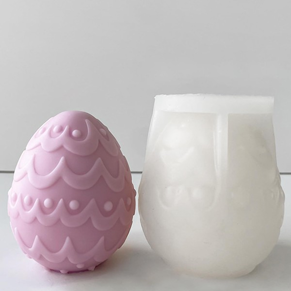 3D Easter Egg Candle Molds Silicone Egg Silicone Molds for