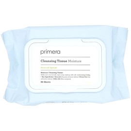 Primera Moisture Cleansing Tissue 50 sheets x 2 Soft fabric cleansing tissue / 프리메라 모이스처 클렌징 티슈 50매 x 2개 부드러운 원단의 클렌징티슈