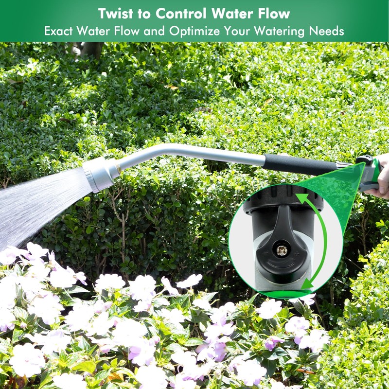 RESTMO Long Watering Wand, 24 Inches Gentle Soft Full Shower