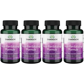 Swanson Advanced Hair Revitalizing Formula 60 Tabs (4 Pack)