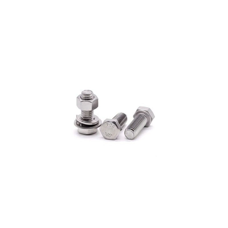 M8 x 25mm (8 Sets) Stainless Steel Hex Bolts Hex