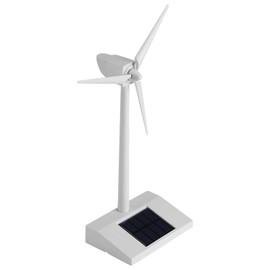 Windmill Toy Wind Mini Solar Energy Windmill Toy Turbine Model for Kids Solar Energy Teaching Tool Home Decoration Desk Figure Kids Science