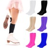 SATINIOR 6 Pairs Ice Skating Socks Roller Skating Socks High