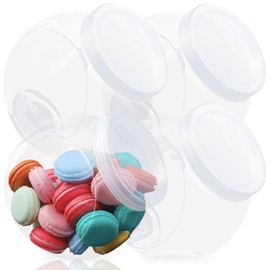 Nsmykhg Candy Jar,Cookie Jar Cookie Containers Candy Jars with Lids,4 Pack Plastic Candy Jars for Candy Buffet and Party Table, Candy Buffet Containers, Cookie Jars Dry Food Jars-48 oz (48 oz)
