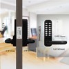 Casmer Upgrade Mechanical Door Lock with Adjustable Deadlatch 2-3/8'' and