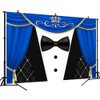 CapiSco Tuxedo Backdrop for Father or Boss Birthday Party Decorations,