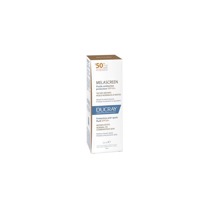 DUCRAY, Melascreen Fluido Protector Solar FPS 50+, Antimanchas, Para Piel