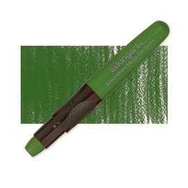 KINGART GS031-1 Gel Stick Single, DARK GREEN Color, Artist Mixed Media Crayons - Non-Toxic, Dark Green